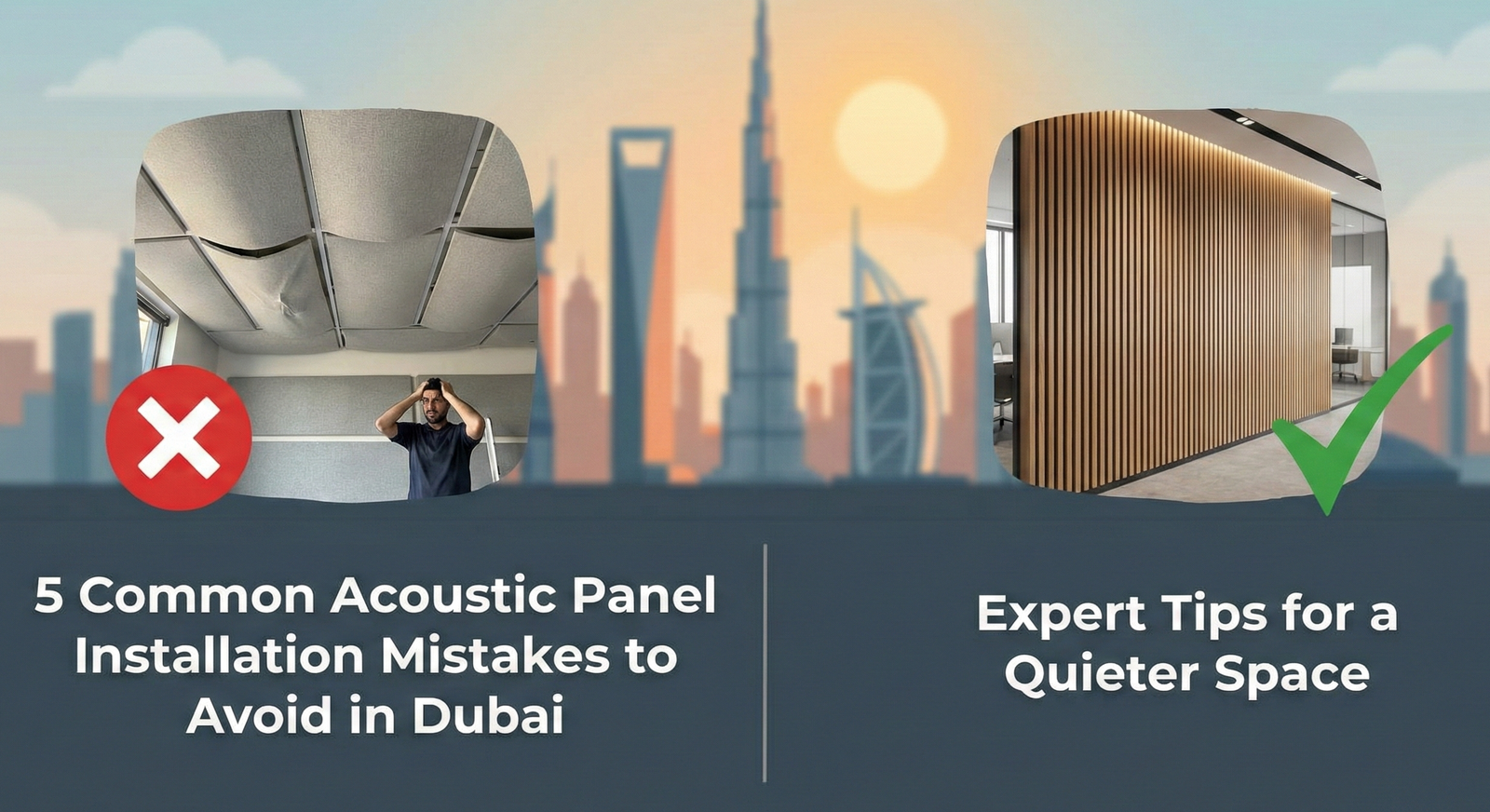 5 Common Acoustic Panel Installation Mistakes to Avoid in Dubai