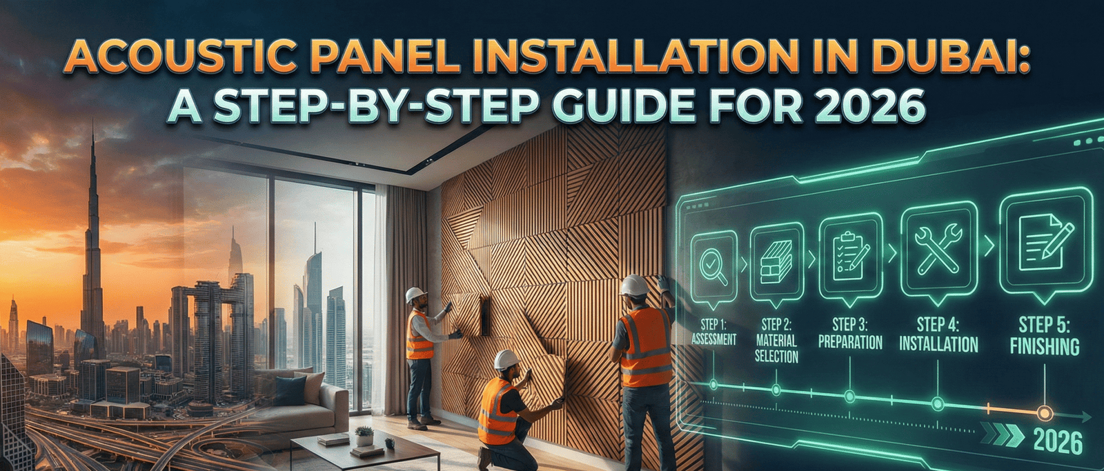 Acoustic Panel Installation in Dubai: A Step-by-Step Guide for 2026