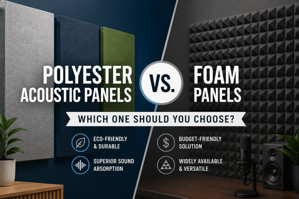 Polyester Acoustic Panels vs. Foam Panels Which One Should You Choose