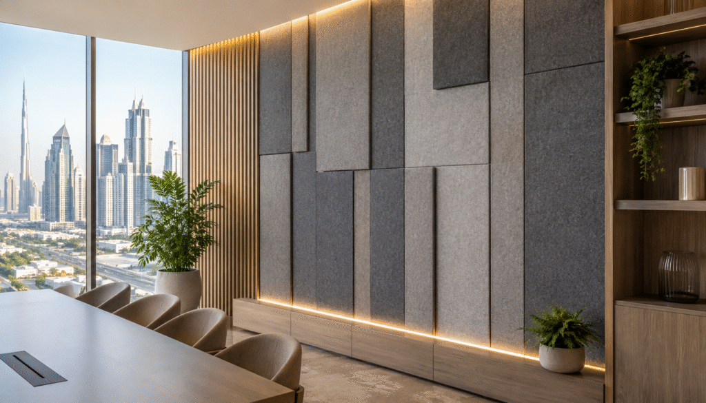 Modern Lounge Overlooking the City